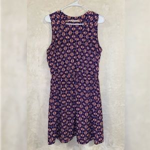 41 Hawthorn Pink & Blue print dress